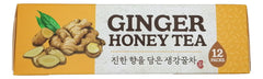 Assi Instant Ginger Tea with Honey ingredients, highlighting natural ginger and honey for cozy moments.