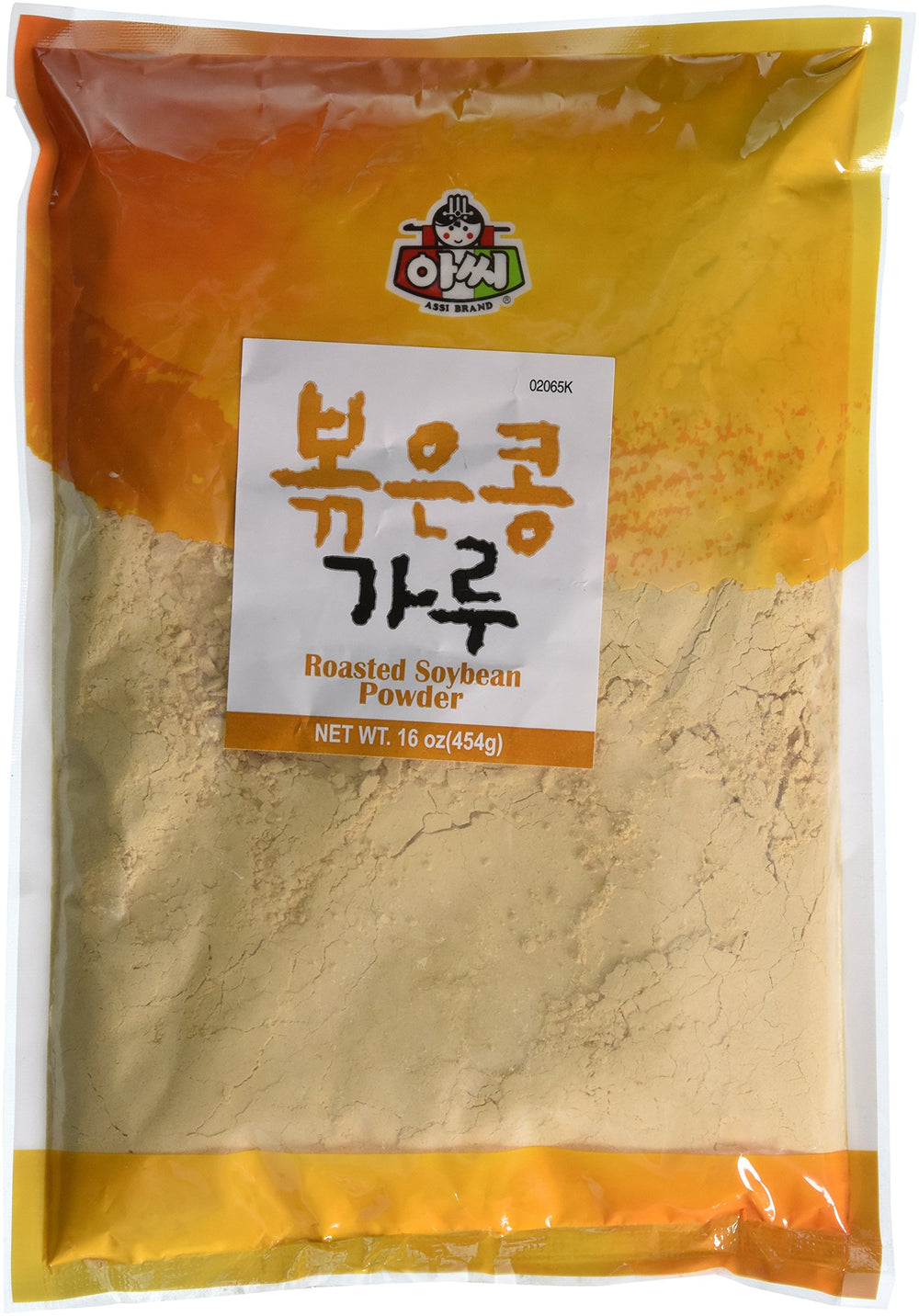 Assi roasted soy powder packaging ready for pantry storage.