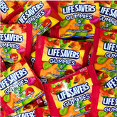 Assortit Life Savers collab gummies cherry flavor for quick on-the-go snacking.