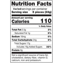 Assortit Sour Fruit Chews individually wrapped for on the go freshness.