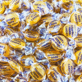 Assortit sugar-free butterscotch candies in a bag for convenient snacking.