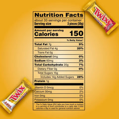 Assortit Twix Fun Size Minis in a trick-or-treat display for Halloween