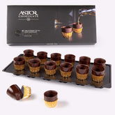 Astor Chocolate Liqueur Cups in a gift box ready for gifting.