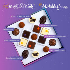 Astor dark French crème truffle closeup with rich flavor profile.