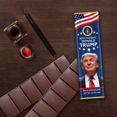 ASTOR Trump merchandise collection on display with bars and memorabilia.