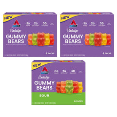 Atkins Endulge Gummy Bears sweet variety on display, keto-friendly snack option