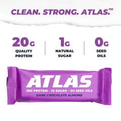 Atlas Bar milk and whey protein matrix close-up for post-workout recovery.