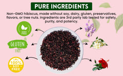 Attaya hibiscus infusion with antioxidant-rich notes and color