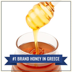 Attiki Honey in a tea setup, enhances beverages with natural sweetness
