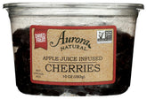 Aurora Apples Infused Cherries packaging close-up for natural snacking