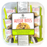 Aussie Bites traditional oat cookies in a 27 oz pack for convenient snacking.