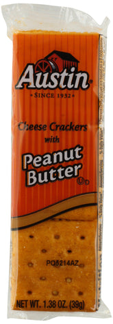 Austin Cheese Crackers with Peanut Butter pack for portable snacking