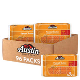 Austin Peanut Butter on Cheese crackers in a tray, convenient travel snack