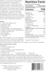 Authentic Foods sorghum flour superfine used in bread and pizza dough for gluten-free baking