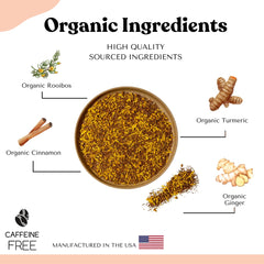 Autoimmuni-Tea golden-tonic tea pour showing vibrant color and aroma.