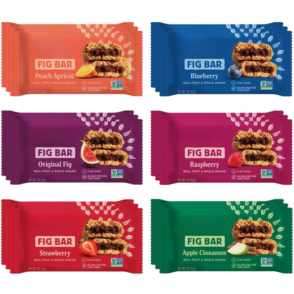 Avama Whole Wheat Fig Bars Raspberry flavor for a quick, fruity breakfast on the go.