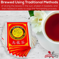 Avant Grub tea bags brewing setup demonstrates hot or iced tea versatility.