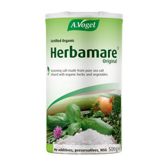 A.Vogel Herbamare Original 500 g jar showing vibrant herb blend for richer flavor