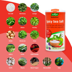 A.Vogel Herbamare Spicy Sea Salt on BBQ adds depth through herbal heat.