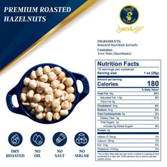Close-up of AZNUT hazelnuts highlighting rich color and crisp texture.