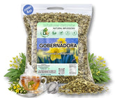 B-Experts Gobernadora Tea packaging front showcases authentic desert herb for wellness.