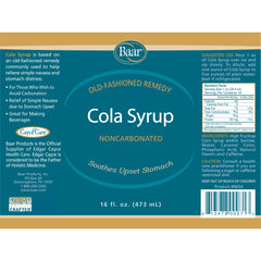 Pour Baar Cola Syrup over ice to enjoy a soothing cola-inspired drink.
