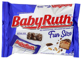 Baby Ruth Fun Size pack of individually wrapped bars for easy sharing.