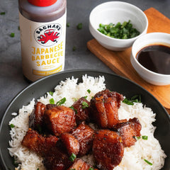 Bachan's Sweet Pineapple BBQ bottle with tropical brightness