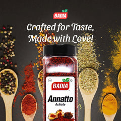 Close-up of earthy aroma from Badia annatto seeds