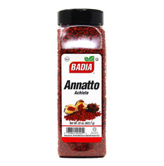 Badia annatto seeds whole 22oz jar shows authentic color for rice and stews