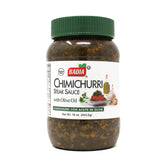 Badia Chimichurri Steak Sauce bottle being poured for grilled flavor