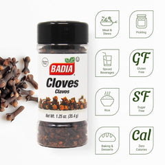 Badia Whole Cloves used to season pork and other meats.