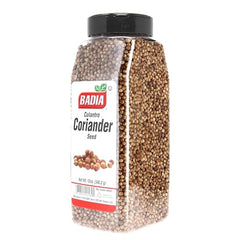 Badia coriander seeds whole closeup highlighting aroma