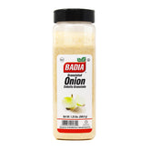 Badia granulated onion 20oz container provides quick, consistent flavor for everyday cooking.