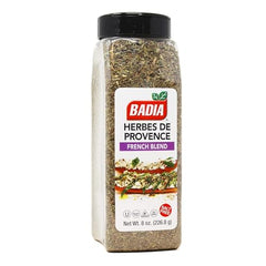 Badia Herbs de Provence jar on shelf suggesting an easy pantry staple