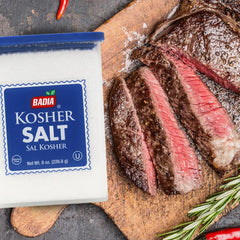 Badia Kosher Salt provides reliable seasoning for soups and sauces