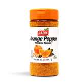 Badia Orange Pepper Seasoning bottle on a kitchen counter highlighting citrus-forward flavor