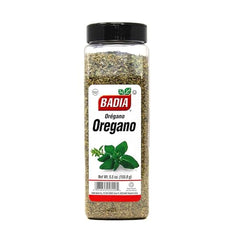Close-up of Badia oregano dried leaves showing peppery aroma