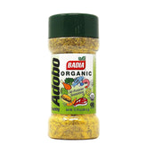 Badia Organic Adobo seasoning bottle pour for quick, even flavor on grilled meats