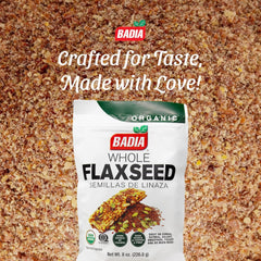 Badia Organic Flax Seed in a smoothie adds texture and omega-3.