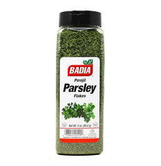 Badia Parsley Flakes closeup aroma highlighting vibrant green herb for cooking