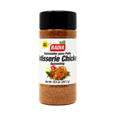 Badia Rotisserie Chicken Seasoning jar close-up highlighting blend for roast poultry