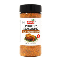 Badia Poultry Seasoning with classic-southern-flavor enhances roasting chicken, turkey, or duck.