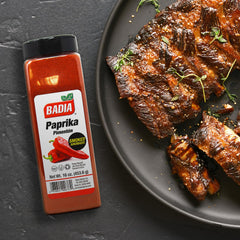 Sizzling vegetables seasoned with Badia Smoked Paprika for color and bite