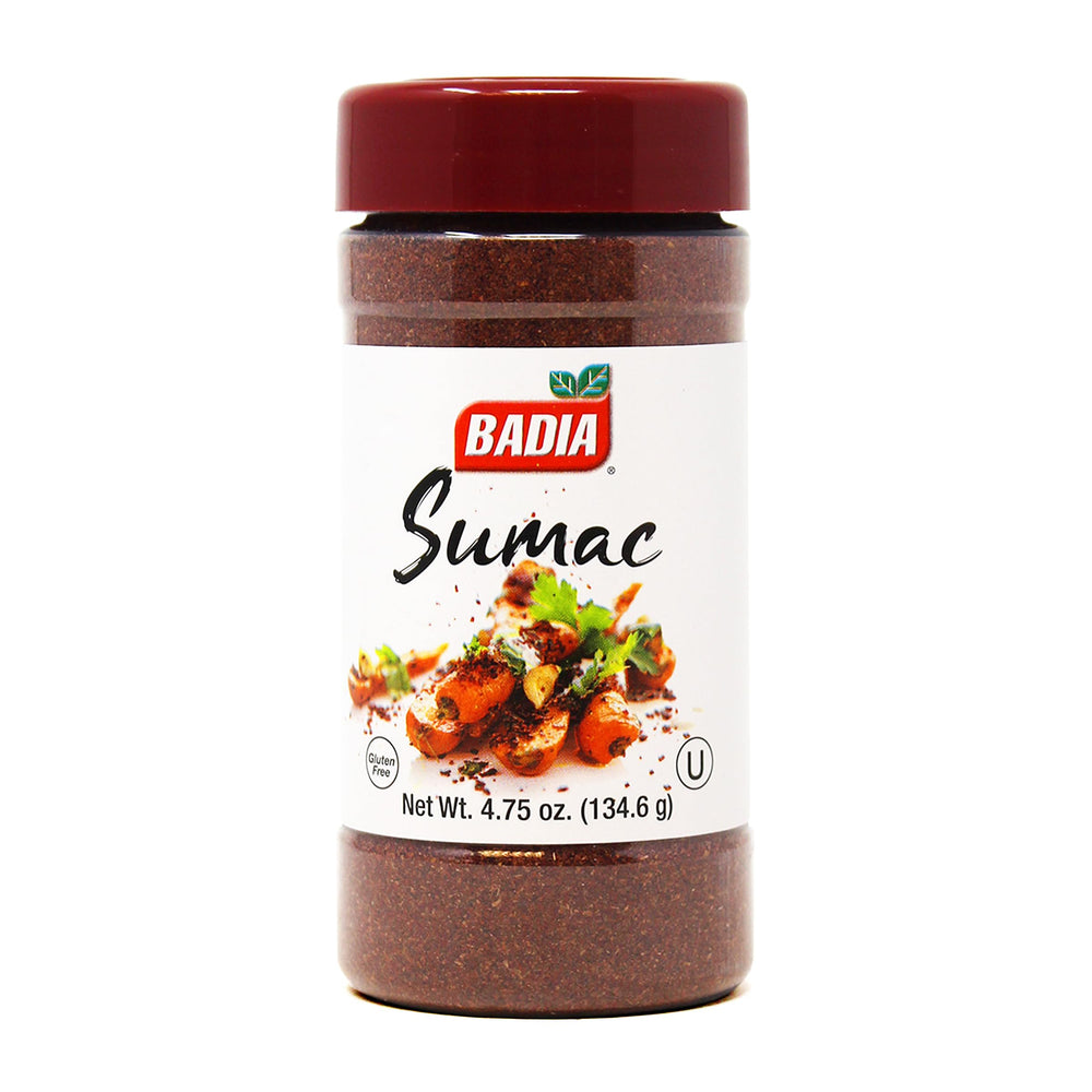 Badia Sumac Spice bottle pouring to evoke bright citrus flavor enhancement