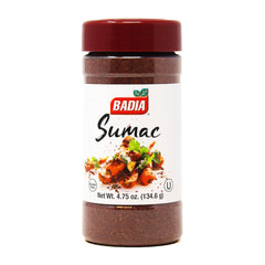 Badia Sumac Spice bottle pouring to evoke bright citrus flavor enhancement
