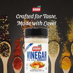 Badia Vinegar & Sea Salt sprinkled over popcorn for a crave-worthy finish.