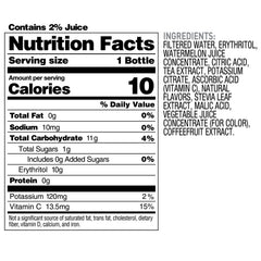 Close-up label of Bai Boost Buka Black Raspberry for clean ingredients