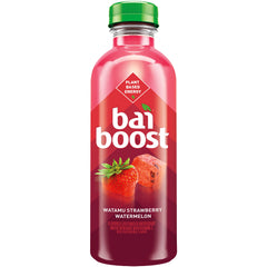 Bai Boost Watamu Strawberry Watermelon pouring action highlighting flavor