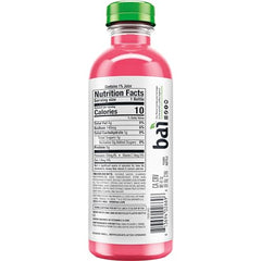 Bai Kula Watermelon bottle side showing portable 18 oz size for on-the-go.
